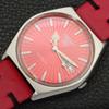 VINTAGE SEIKO 5 AUTOMATIC 6309A JAPAN MENS RED COLOR DIAL WATCH A701454-5 R206b-a701454