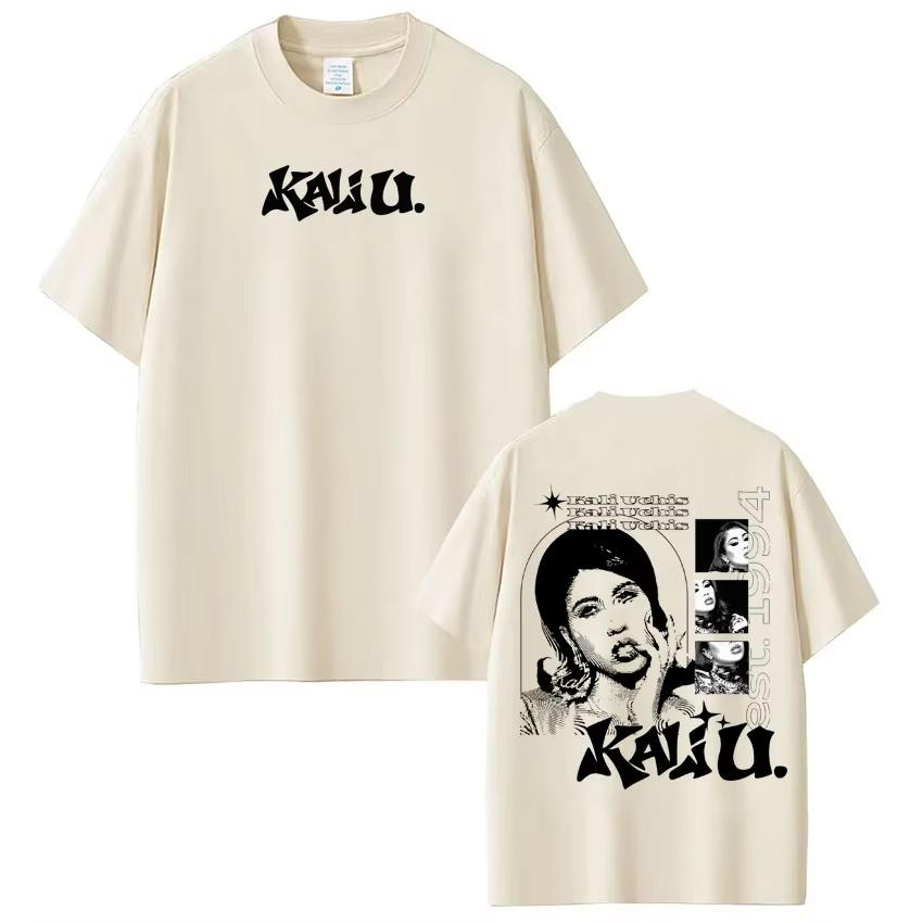

KALI UCHIS Sincerely Tour 2026 Print Tshirt Men Women VintageTshirts Casual Shortsleeved pure Cotton Harajuku TShirts Tops S