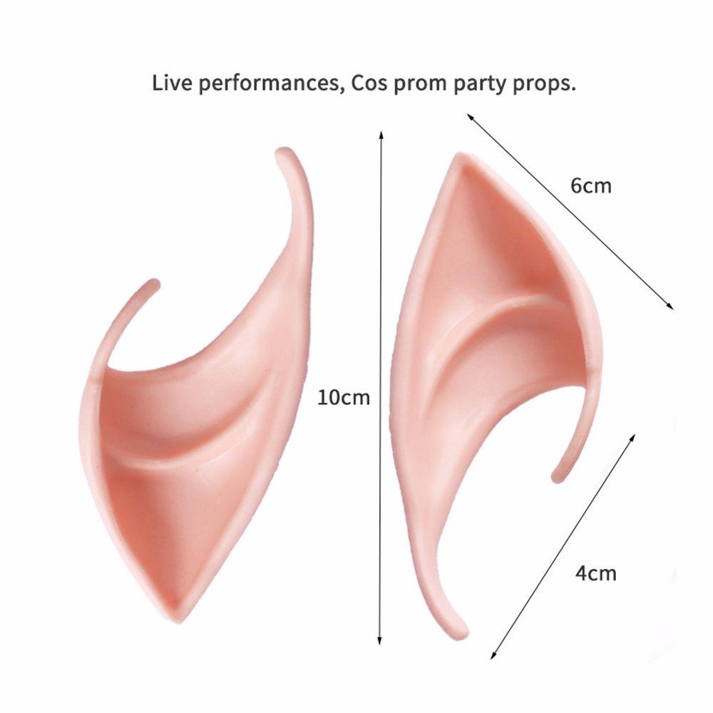 Women Christmas Decor Angel Ears Latex Elf Ears Halloween Decoration Cosplay Costume Accessories