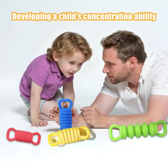 1/4Pcs Silicone Stretching Fidget Toy Focus Training Anxiety Stress Relief Push-pull Sensory Toy Portable