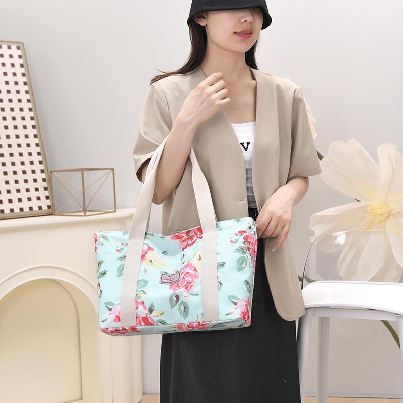 Large Capacity Tote Bag Women Commuter Printed Shoulder Bag Mother Bag