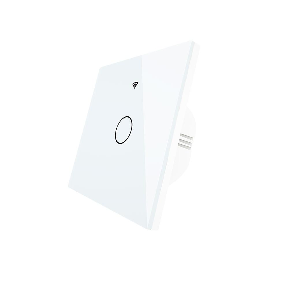 Tuya App Remote Control Single Fire Wire and Neutral Wire Smart Wall Switch 1 Gang Smart Switch
