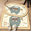 Absorbent Bathroom Mat Toilet Mat Mat Non-slip Household Toilet Door Carpet Cartoon Diatom Mud Mat