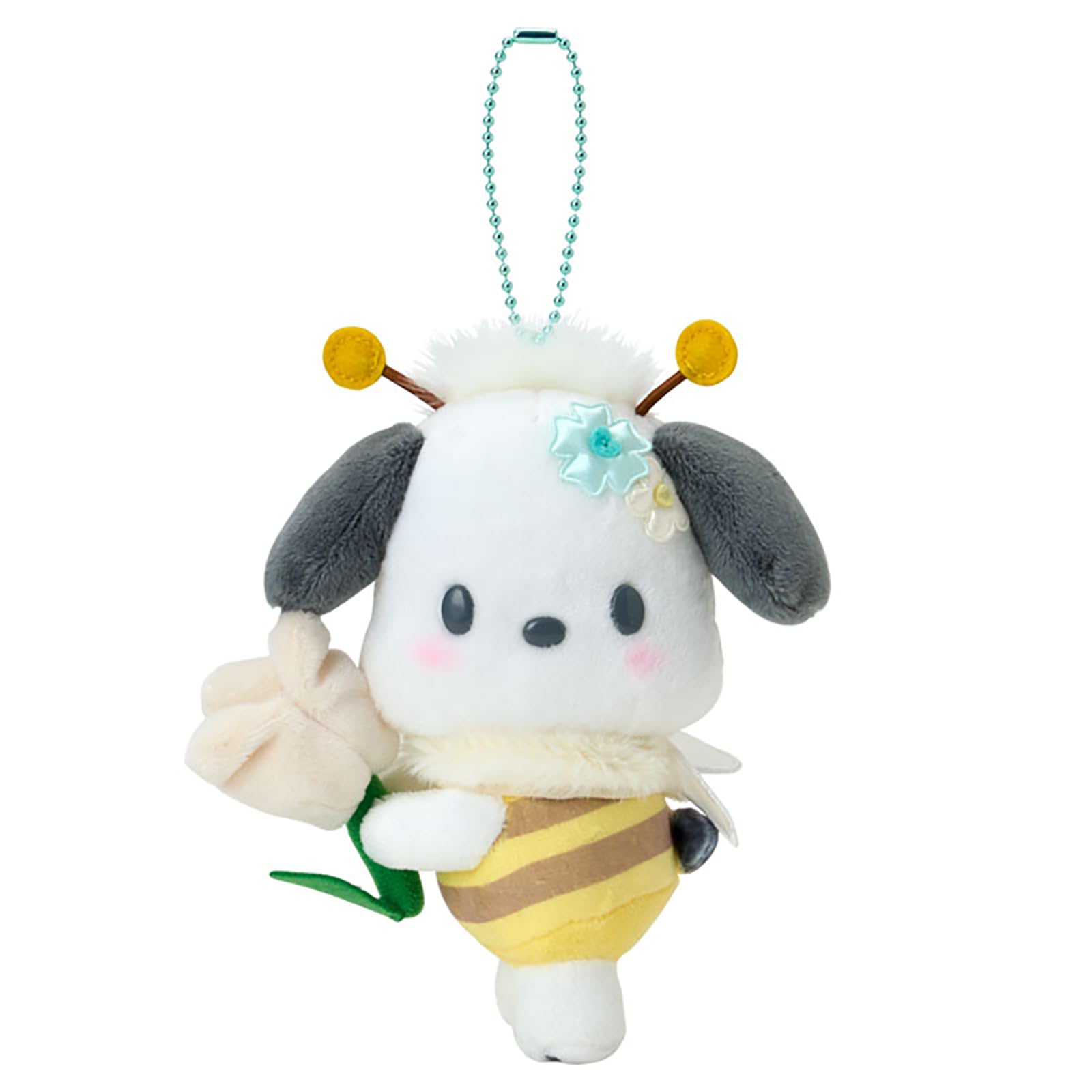 Sanrio Mascot Holder Pochacco 686140 (Flower-loving Bee)