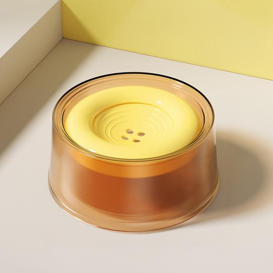 No-Spill Pet Water Bowl Floating Plate Slow Water Feeder Pet Water Dispenser Reduces Spills for Dogs And Cats