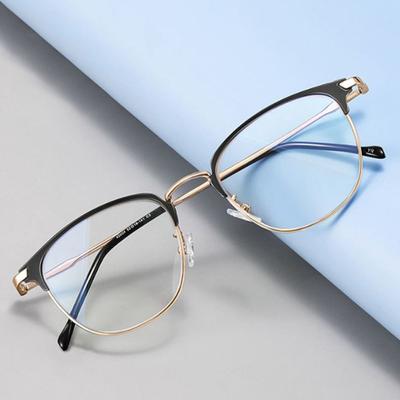 1Pc Ultra Light Anti-Blue Light Glasses for Men Fashion Metal Frame Optical Lenses for Women Office Computer Glasses Eyeglasses