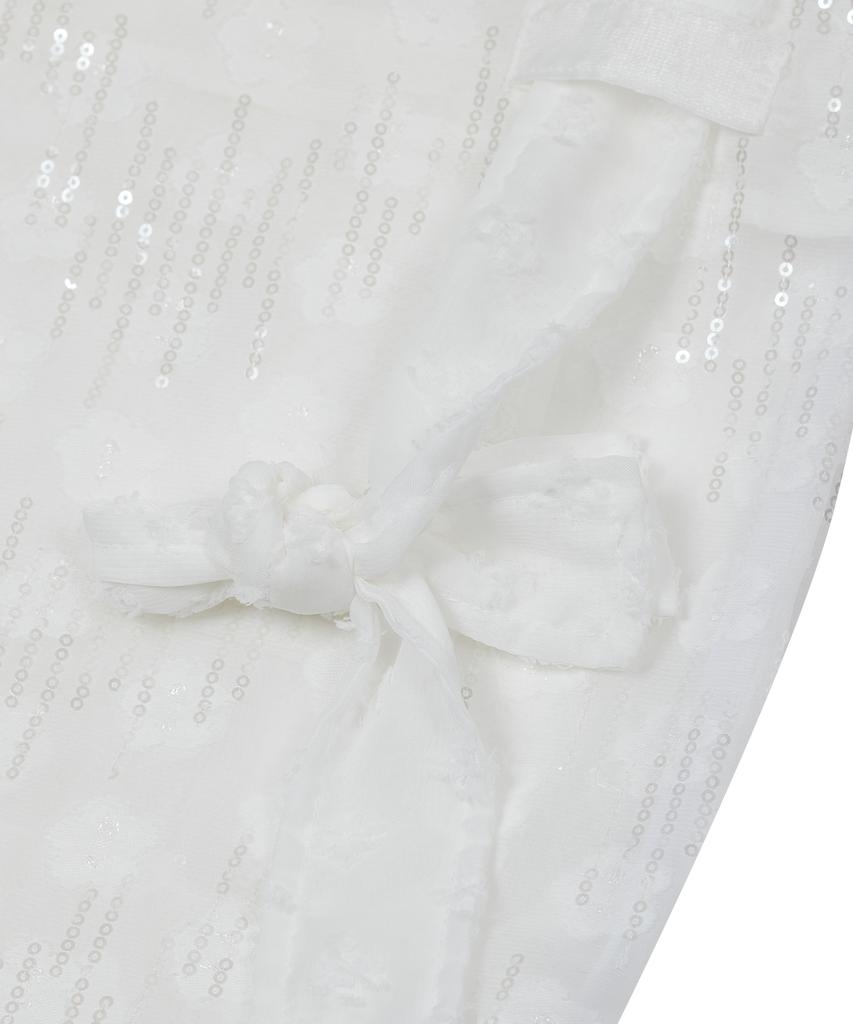Typeservice Pailletted Knotted 2-Way Bag [White]
