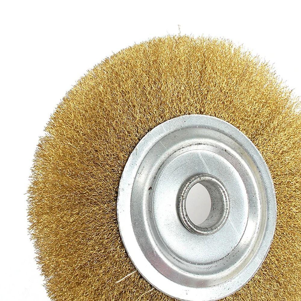 1Pcs For Bench Grinder Copper Wire Wheel Brass Wire Wheel Brush  For Metal Derust Wood Deburring