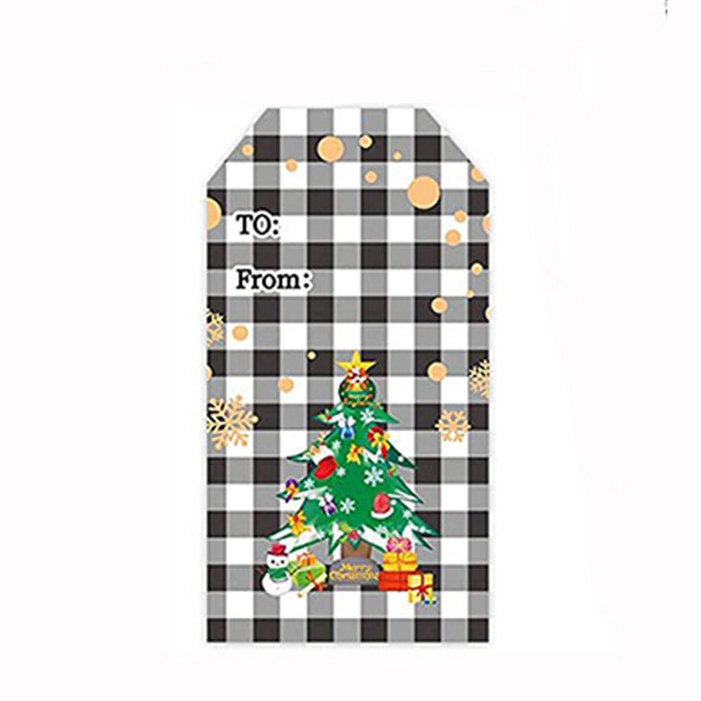 50-300Pcs New Merry Christmas Gift Name Tags Present Seal Label Stickers Christmas Gift Package Decoration DIY XMAS Stickers