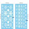 Christmas White Snowflakes Window Clings Decal Stickers Ornaments for Winter Frozen New Year Party Supplies Decorations