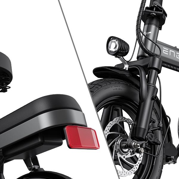 Electric Bike Foldable ENGWE T14 14" 250W Motor Top Speed 25Km/h 48V 10AH Range 40Km Load 120KG Blue