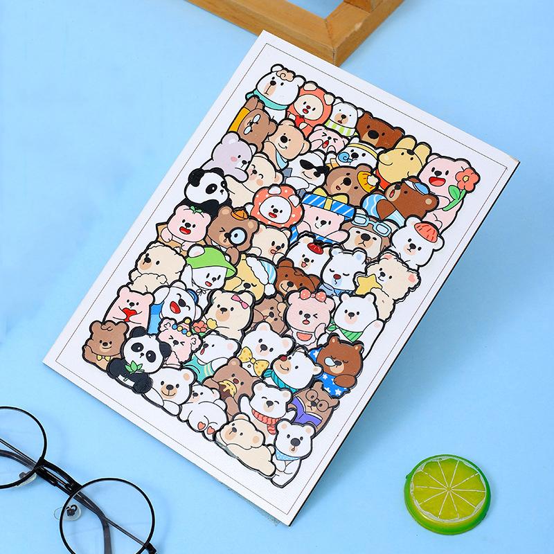 

Montessori Education Animal Shape Wooden Puzzles for Children Cat Stacking Toys Puzzle Brain Games Jigsaw Decoration Painting