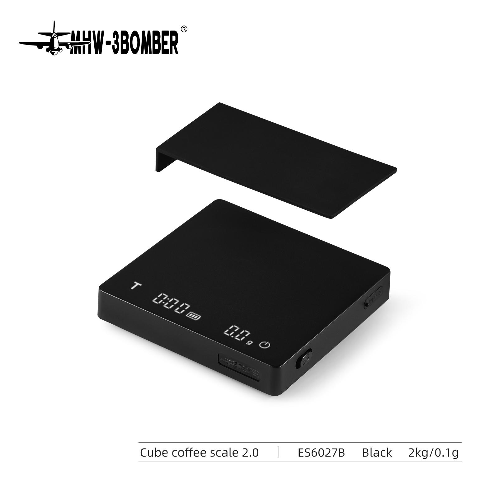 

MHW-3BOMBER Розумні кавові ваги Таймер 2 кг/0,1 г Високоточні кухонні ваги Ваги для крапельної кави Еспресо Інструменти домашнього бариста