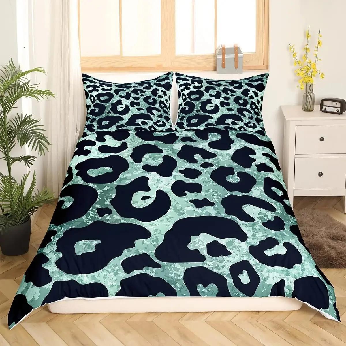 

Покрывало с леопардовым принтом, розовый, пастельный, с рисунком гепарда, пододеяльник, комплект постельного белья с принтом животных, радужная галактика, покрывало размера King Size 70x133cm