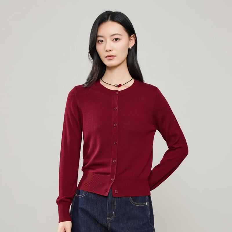 

ESE-Y Women s Round Neck Knit Cardigan 2XL
