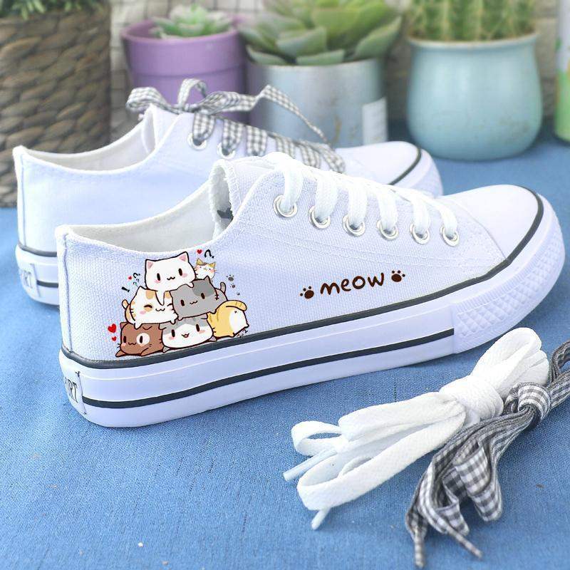 Nízké plátěné boty, jarní a podzimní ploché boty, skate boty