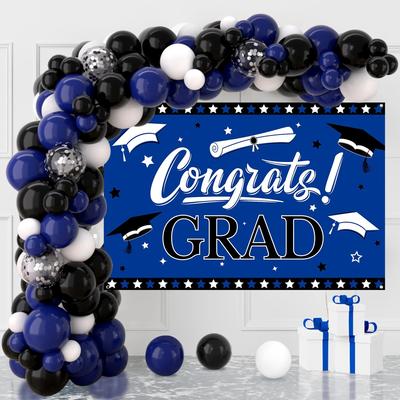 Graduation Season Background Cloth Balloon Set School Graduation Party Decoration Supplies