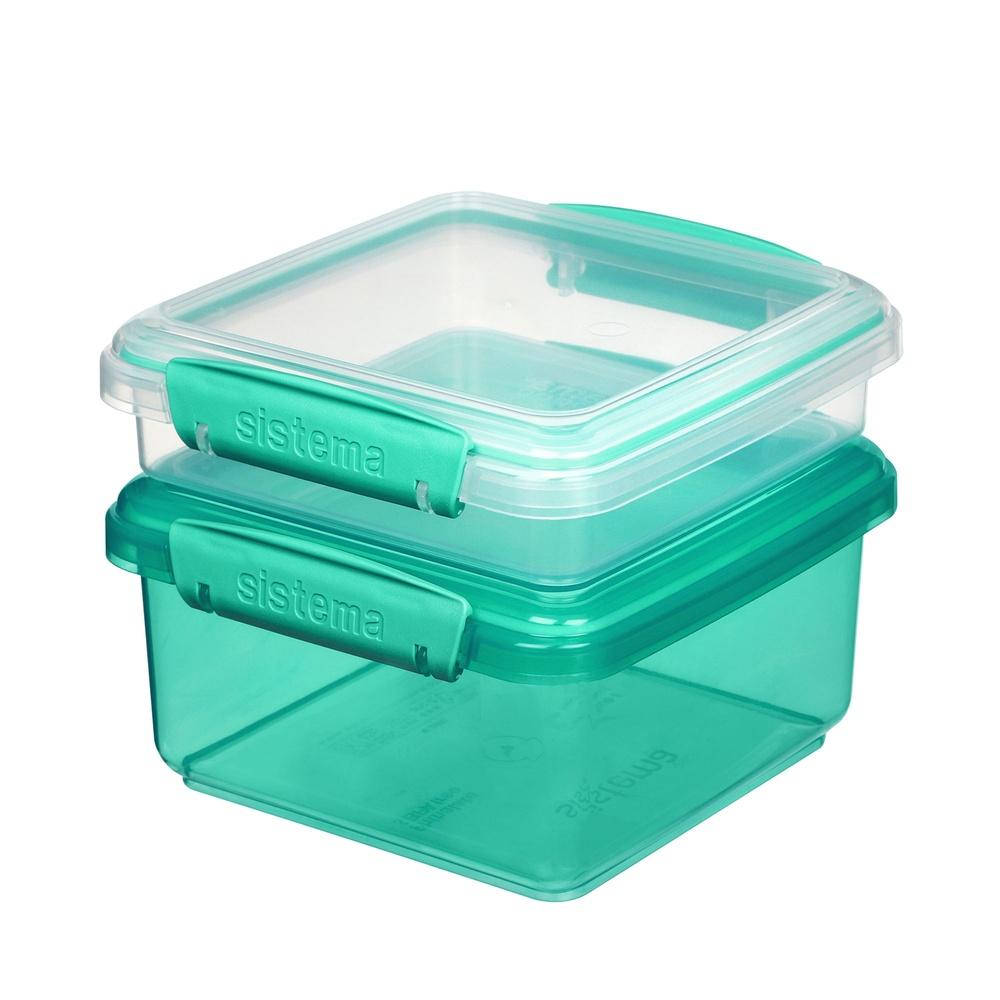 Modular Stackable Plastic Food Storage Containers Set of 2 Microwave Dishwasher Freezer Safe Efficient Pantry Organizer