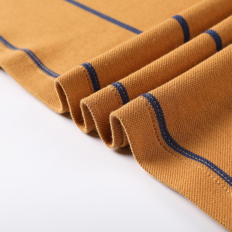 Полосатая мужская рубашка-поло — фото 6