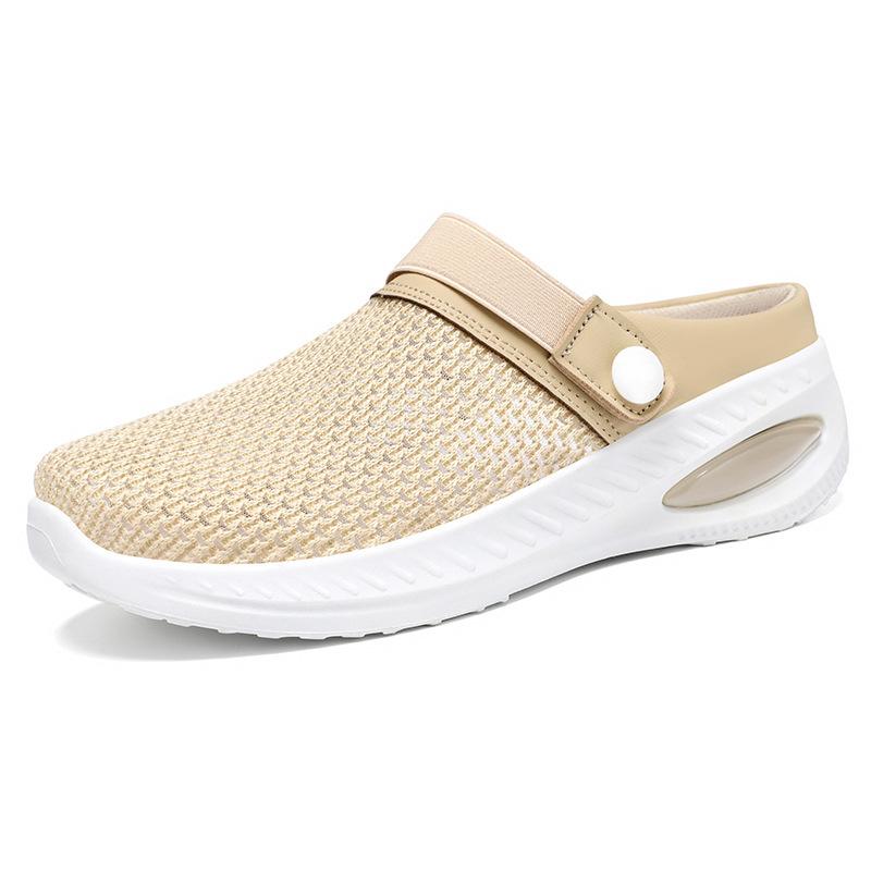 Spring and Summer Footwear Plus Size Round Head Light Casual Shoes Solid Color Flat Slippers Sandals Women's Shoes