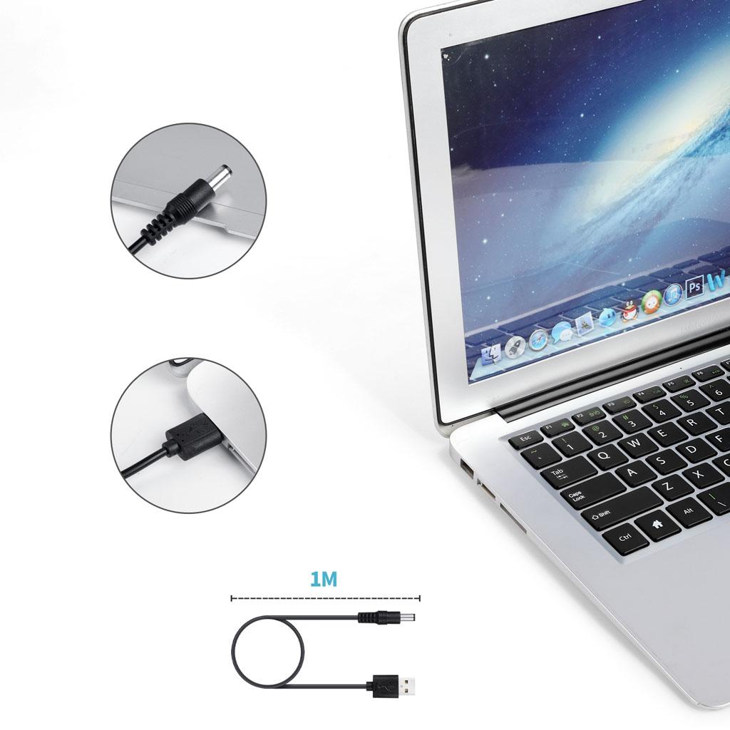Usb to for Dc Plug, 8 in 1 Usb Plug to for Dc Hollow Plug Cable, Power Cable, Adapter Cable with 8 Plugs for Routers, Ke