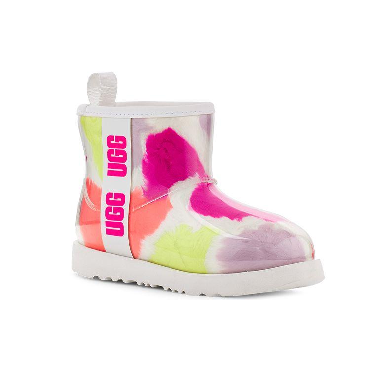 UGG Classic Clear Mini Party Spots Women Boots White 1124956-WHT