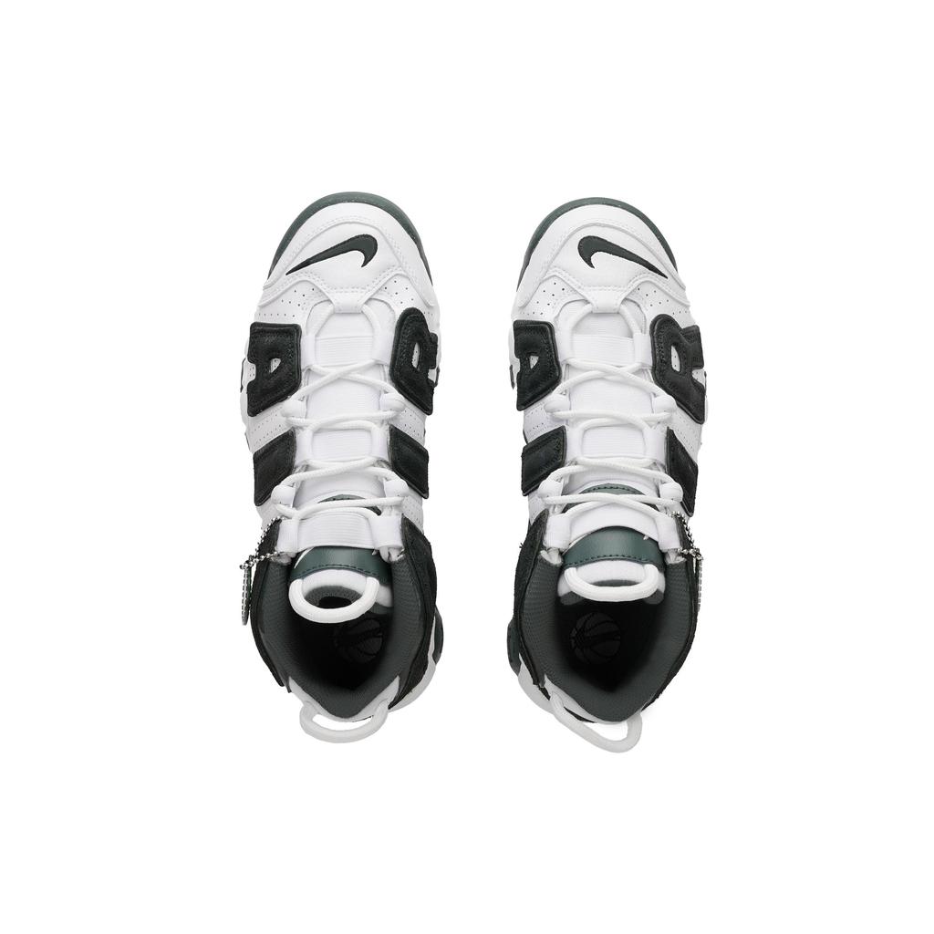 Nike Air More Uptempo Vintage Basketball Shoes Women's High top White/Green FQ1938-100(Team645-)