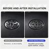 1Pcs Toyota ABS Steering Wheel Emblem Sticker Interior Modification Badge For Toyota Hilux Corolla RAV4 Camry Highlander Yaris