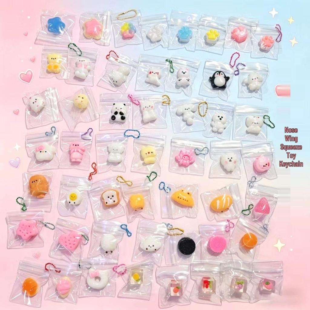 Xiaohongshu Style Salted Egg Yolk Rice Ball Simulated Food TPR Squeeze Toy