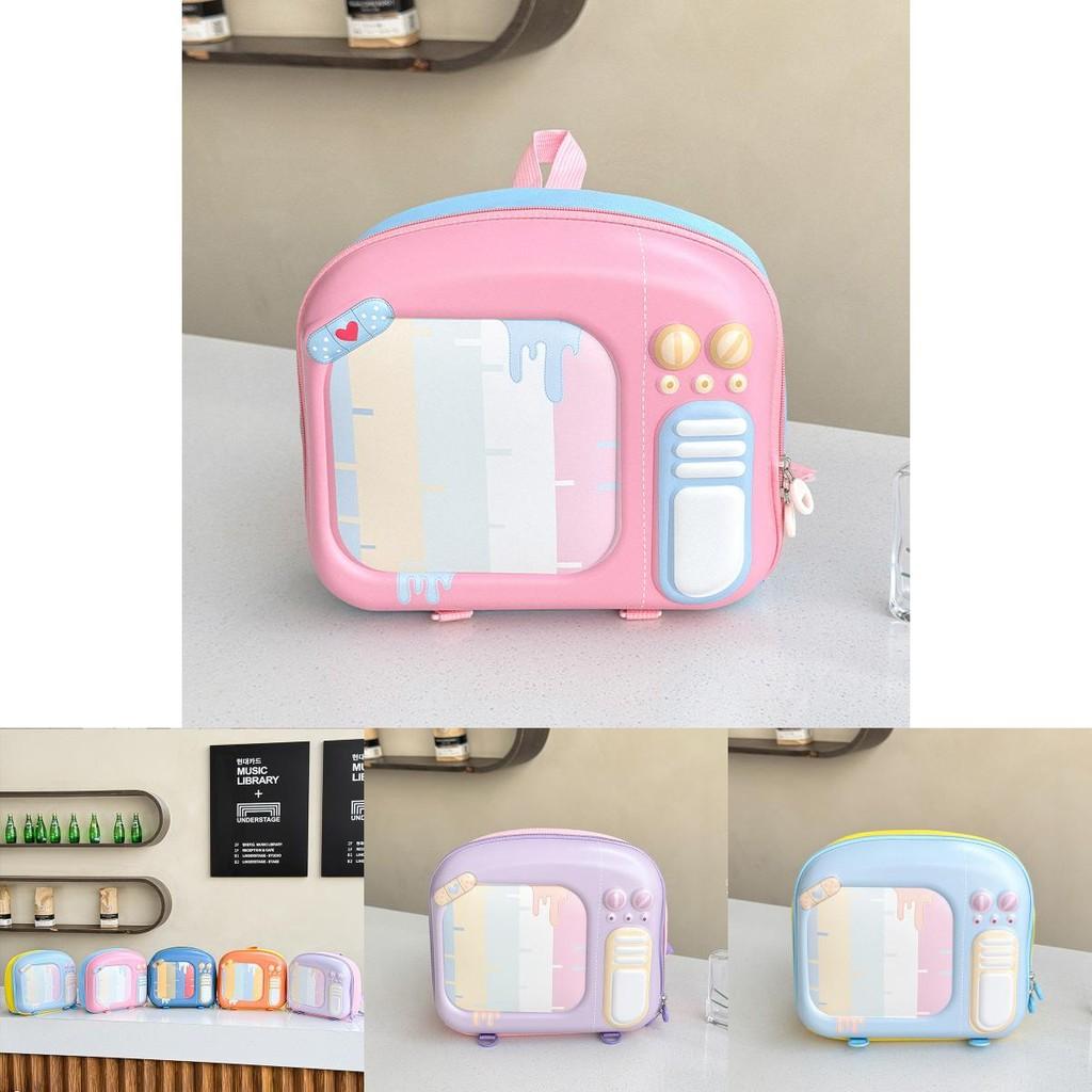 Cute Cartoon Tv Exterior Design Children Hard Shell Backpack For Kindergarten