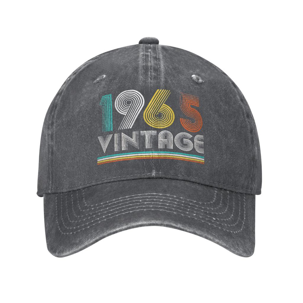 Vintage 1965 Geburtstag Retro 60. Sonne Baseballkappe Lustiges Paar Damen Gewaschen Hip Hop Hüte Sonnenschutz Druck Jagd Baseballkappen