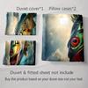 Largemouth Bass Illustration Bedding Duvet Cover Sets Duvet Covers Pillowcases Gifts (1 * Duvet Cover 2 * Pillowcases, Without Duvet Insert)