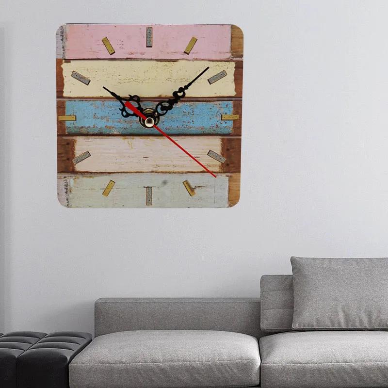 Clocks for Kitchen Wall Art Large Wall Clocks 12 Cm Coffee Houses Tea Shop New Vintage Style Non-ticking Silent Antique Wood