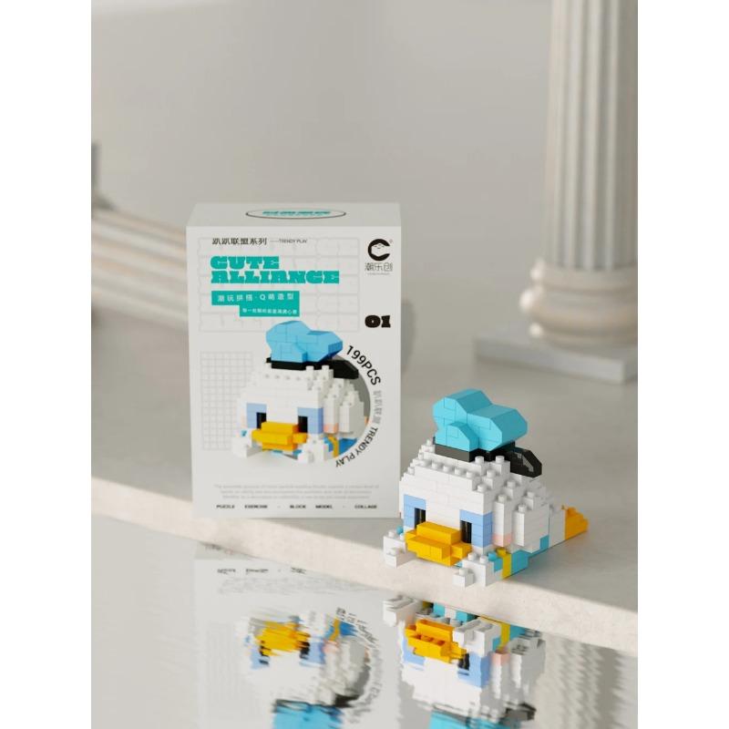 MINISO Cartoon Ornaments Micro Building Blocks Action Figures Nano Blocks Disney Sanrio Kids Toys Christmas Birthdays Gifs