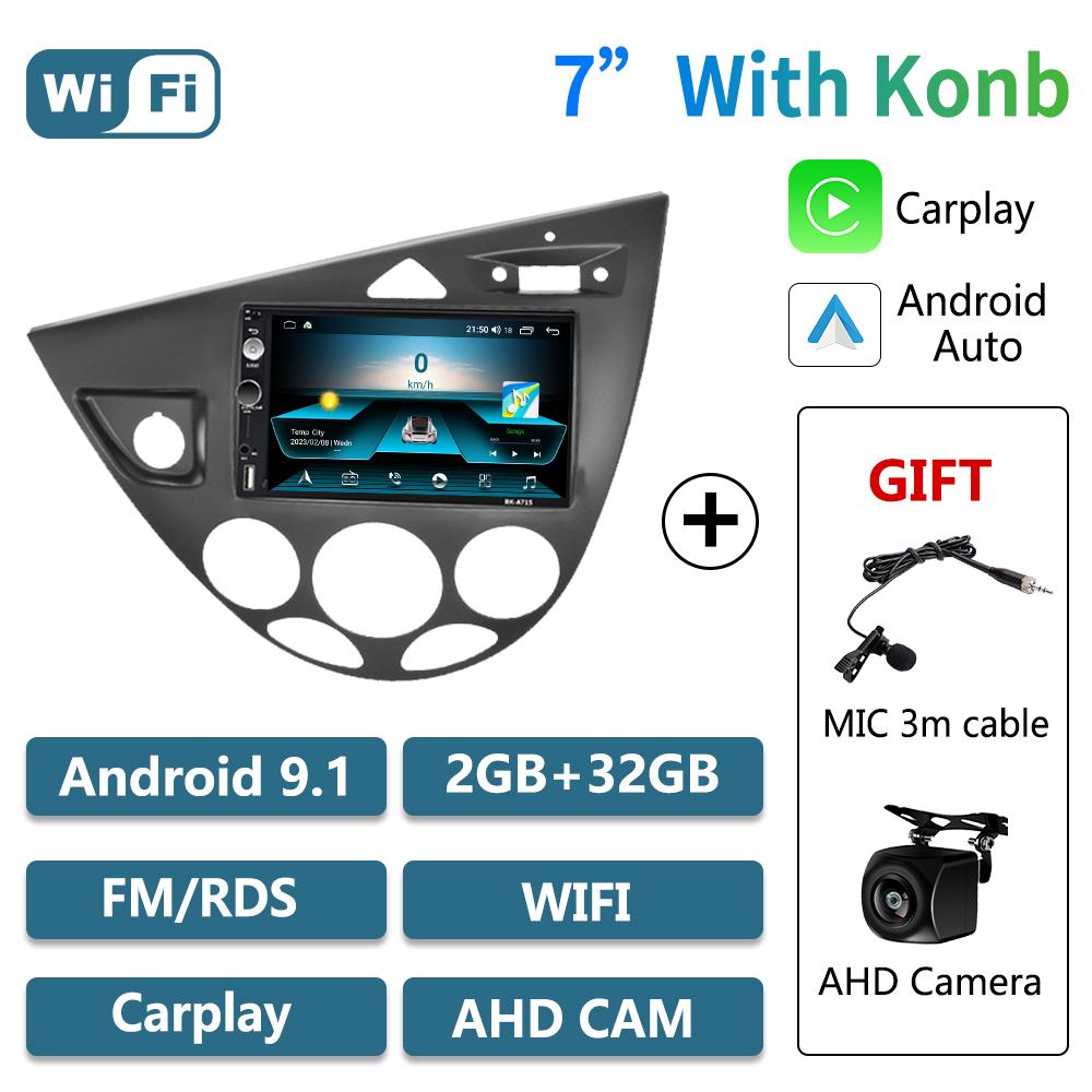 2 Din Car Radio Android Stereo for Ford Fiesta 1995-2001 Focus MK1 1998-2004 Car Multimedia Player Carplay Autoradio Head Unit