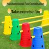 Children's Sensory Training Ice Cream Marker Cones with Holes - Kindergarten Flat-Top Bucket Hurdles and Teaching Aids