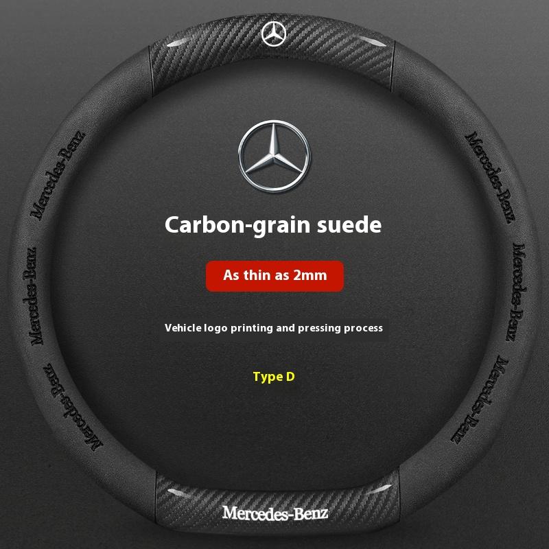 Car Steering Wheel Cover For Mercedes Benz A B C E S Class AMG GLA GLB GLC GLE CLA CLS SLC GLS GLK SLK Vito ML Pilot A45 C43 C63