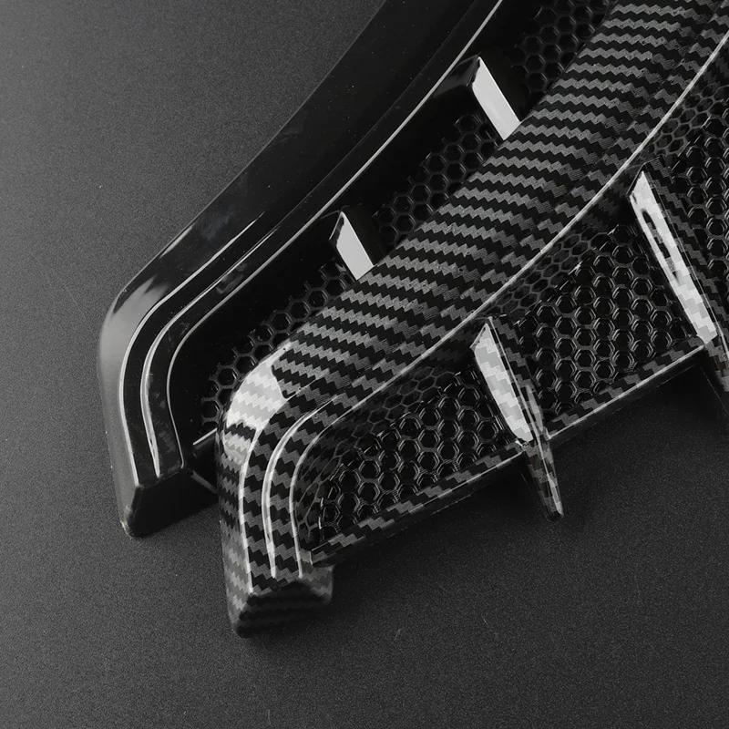 For BMW X1 Car Accessories Carbon Black Car Fender Side Vents Air Flow Intake Hole Grille Sticker Cover