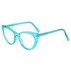 European Fashion Cat Eye Anti-Blue Light Propionate Glasses for Versatile Slimming Effect