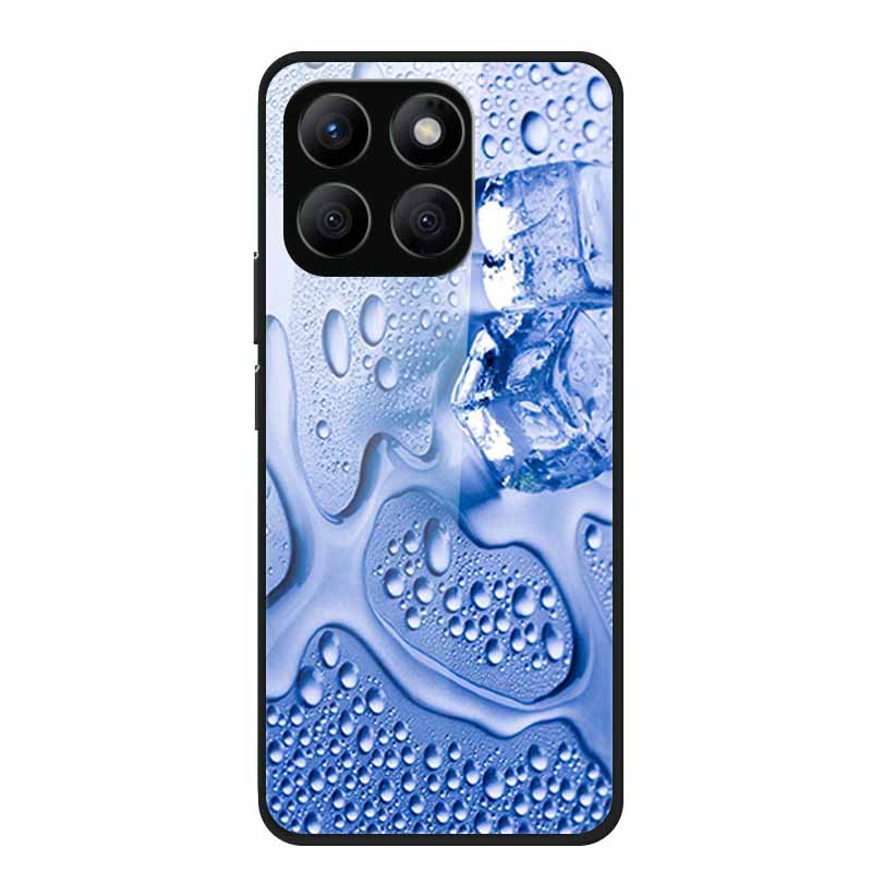 Glass Back Cover For Honor X8c Case X 8 c Soft Bumper Hard Tempered Glass Case For Honor X8c 4G Case HonorX8c X8 c X 8c 6.7" Bag