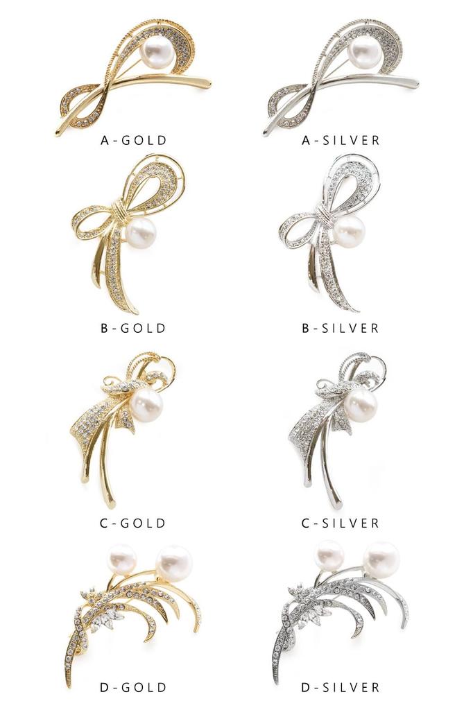 JewelVOX Brosche Perlenstein Korsage für Schuleintritt Abschluss Beliebt [JewelVOX] Zeremonie, Zeremonie, Hochzeit, Marke, Erwachsen, Niedlich, Stilvoll, ([G]