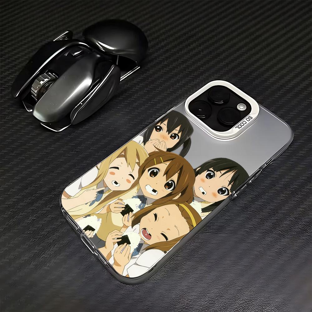 Cute Japanese Anime Girl K-ON Phone Case For iPhone 17 16 15 14 13 12 11 mini Pro Max X XR XSMAX 8 Air Plus Anti Fall Matte Back