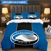 3PCS Atlanta Football Club Bedding Set 2D Printing (Includes 1 Duvet Cover + 2 Pillowcases Coreless), Bedroom decor,Fan Gift