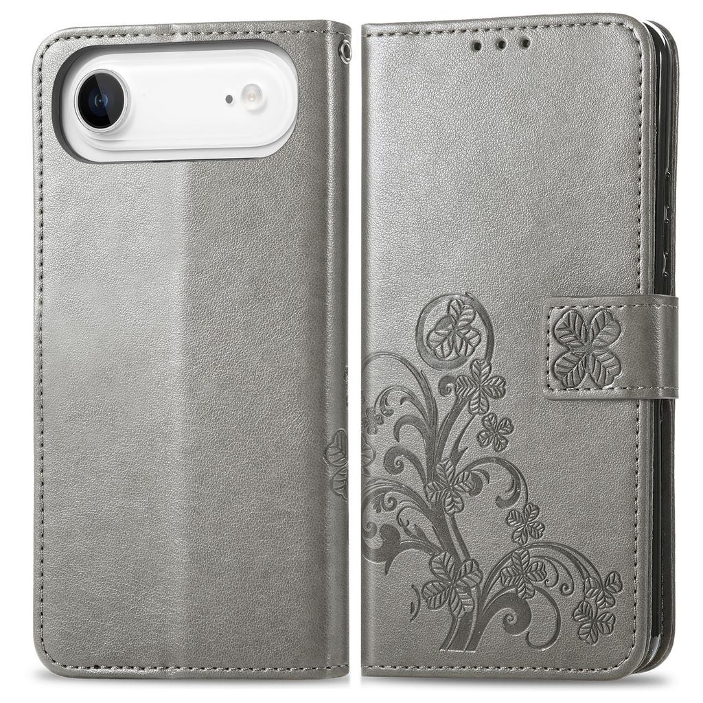 For iPhone Air Leather Case Four-Leaf Clover Wallet Phone Cover