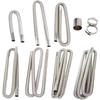 Air Diesel Parking Heater Stainless Steel Exhaust Pipe Tube Gas Vent Hose 60cm 100cm 120cm 150cm 200cm 250cm 300cm For Car Etc
