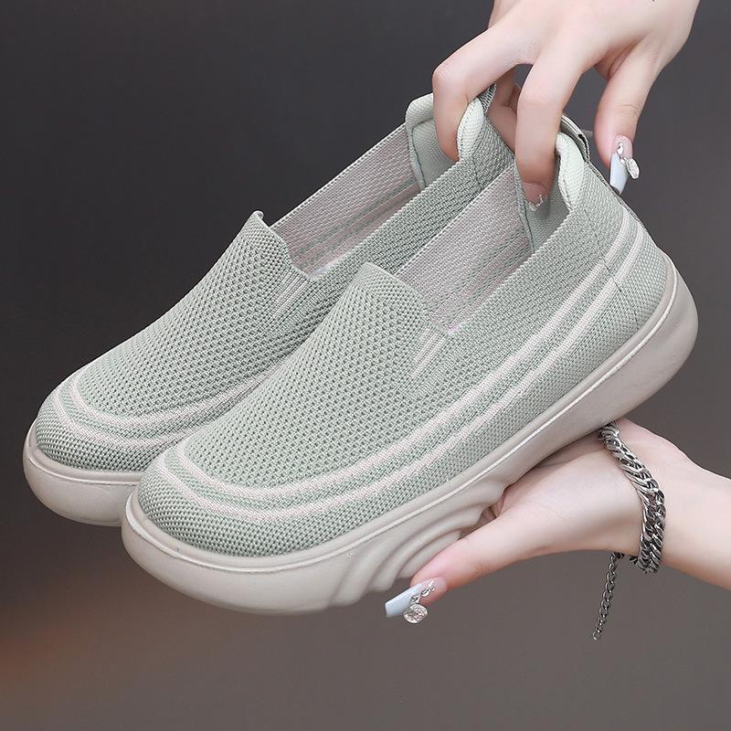Women's Lightweight Non-slip Thick-soled Casual Shoes for Spring & Autumn