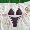 2026 Nowy Sznurowany Rozcięty Kostium Kąpielowy Damski Seksowne Bikini Gorące Źródło Plaża Kostium Kąpielowy Bikini