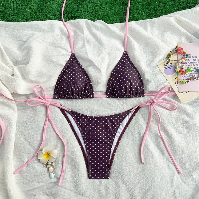 2026 Nowy Sznurowany Rozcięty Kostium Kąpielowy Damski Seksowne Bikini Gorące Źródło Plaża Kostium Kąpielowy Bikini
