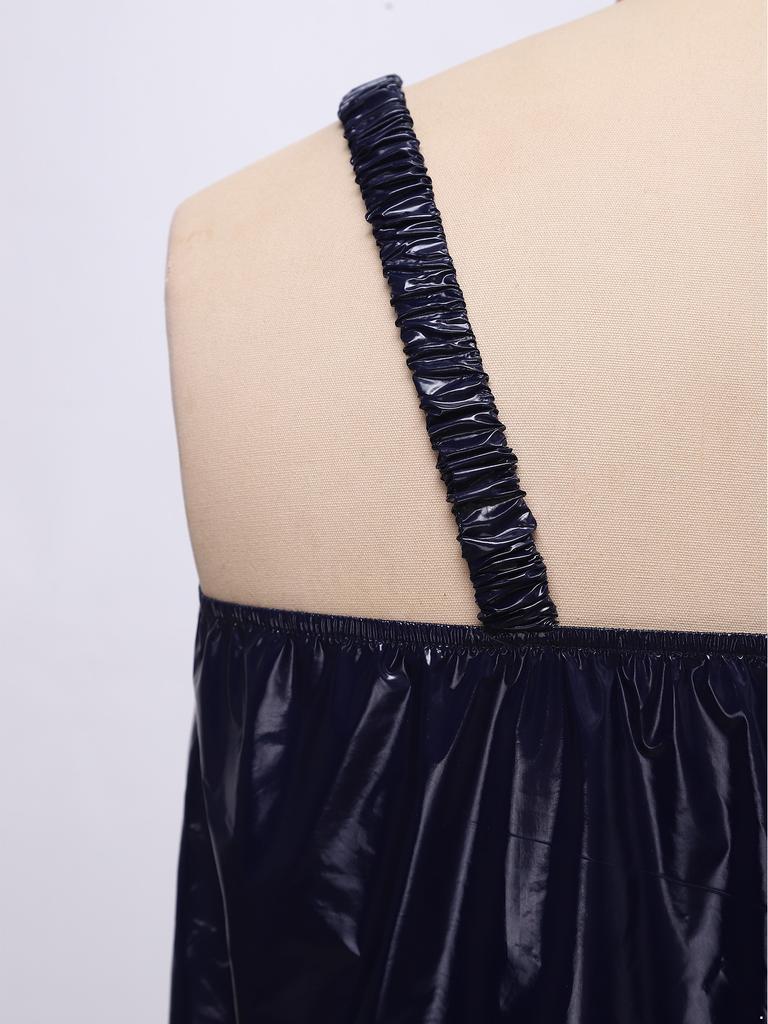 Body Adaptable de una Pieza para Hombre Cubierta de Pañal Impermeable Piernas con Cordón Correas Elásticas Cintura Monos