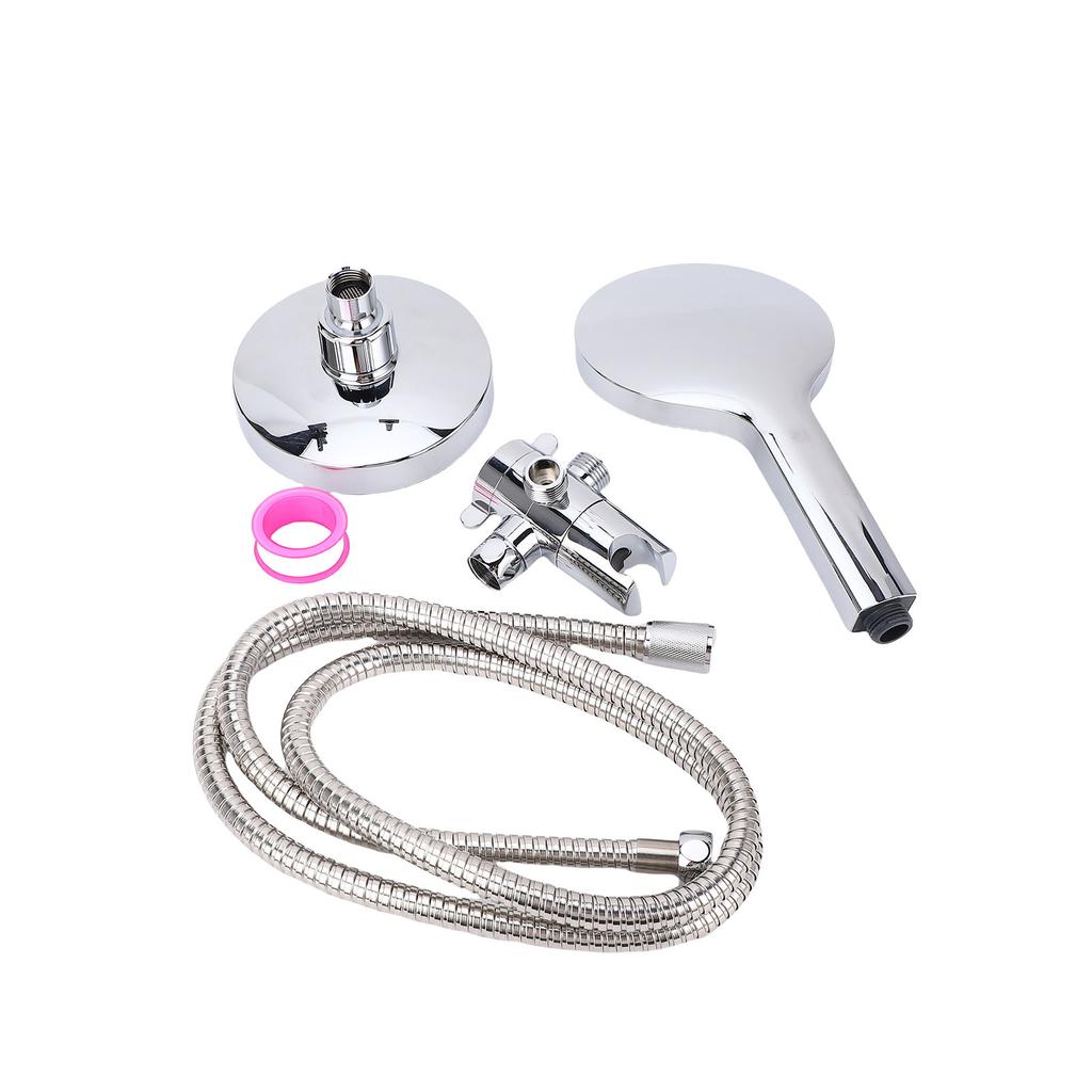 High Pressure 3 Way Rainfall Showerhead Combo with 1.5M Hose 3 Setting Shower Sprayer and Hand Held Shower Bathroom Accessories